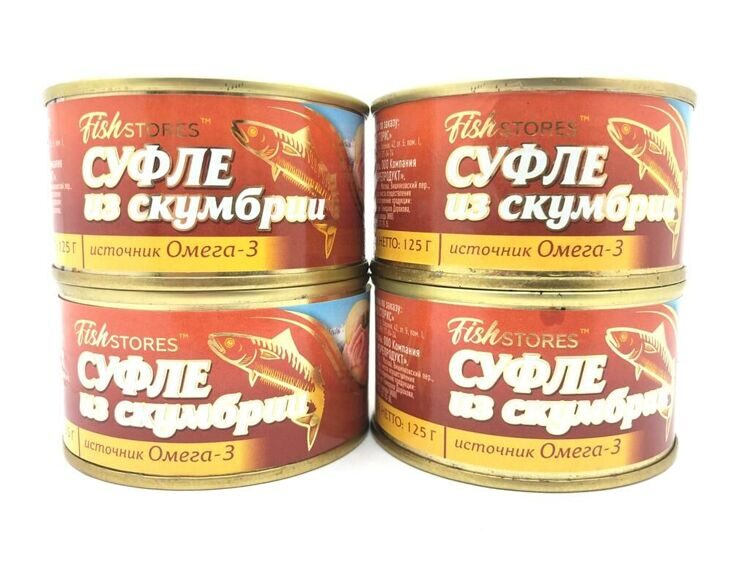 Суфле из скумбрии 125гр Fishstores